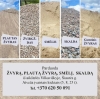 Parduoda žvyrą, skaldą, smėlį su atvežimu