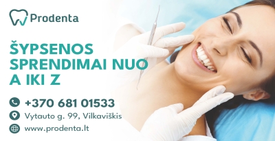 Prodenta - &scaron;ypsenos sprendimai nuo A iki Z